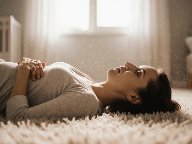 Jak masáž po porodu může pomoci při bolestech břicha